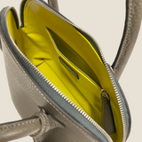 [Shrink leather] <br>round shoulders<br>color: ethane gray