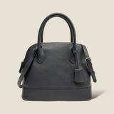 [Shrink leather] <br>round shoulders<br>color: navy