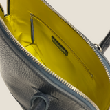 [Shrink leather] <br>round shoulders<br>color: navy