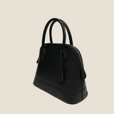 [Shrink leather] <br>round shoulders<br>color: black
