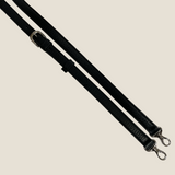 [Shrink leather] <br>round shoulders<br>color: black