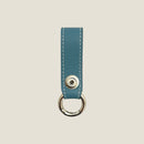 [French calf] <br>key ring<br>color: Gene Blue