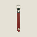 [French calf] <br>key ring<br>Color: Dark green