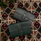 [French calf] <br>belt card case<br>color: dark green