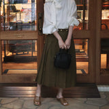 [Shrink leather]<br>postman mini shoulder<br>color: black
