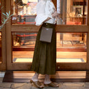 [French calf]<br>Box Sacoche L<br>color: Tope
