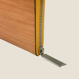 [Persimmon tangy dyed] <br>Round zip long <Standard>