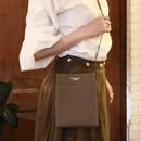 [French calf]<br>Box Sacoche L<br>color: Tope