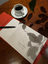 [French calf] <br>16×19.2 notebook cover<br>color: orange