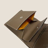 [French calf]<br>international wallet<br>color: taupe