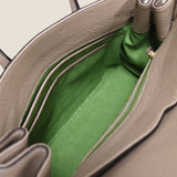 [Taurillon Lagoon x Crocodile]<br>Voyage L bag<br>color: taupe x taupe