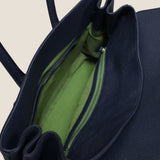 [Taurillon Lagoon x Crocodile]<br>Voyage L bag<br>color: navy