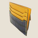 [Indigo dyed crocodile] <br>mini snap wallet<br>[Made to order]