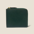 [French calf] <br>Half L zip wallet<br>Color: Dark green<br>[Scheduled to arrive in late December]