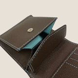 [French calf]<br>international wallet<br>color: dark brown