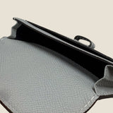 [フレンチカーフ] <br>ベルトカードケース<br>color：アイスグレー