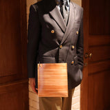 [BROOKLYN MUSEUM × NINNAJI]<br>Visiting multi-sacoche<br>Color: Persimmon tangy dyed