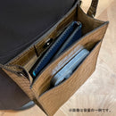 [サルベージ PROJECT]<br>[クロコパターンレザー]<br>ボックスサコッシュM<br>color：ブラック