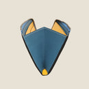 [French calf] <br>L Zip long wallet<br>color: Gene Blue