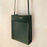[フレンチカーフ]<br>ボックスサコッシュL<br>color：ダークグリーン