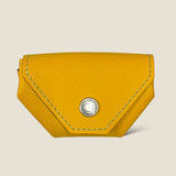 [French calf] <br>snap coin case<br>color: yellow<br>[Made to order]