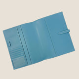 [French calf] <br>B5 notebook cover<br>color: aqua blue