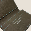 [French calf] <br>Through gachi card case<br>color: Dark brown
