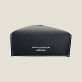 [フレンチカーフ] <br>ボックスティッシュカバー<br>color：ネイビー<br>【ご予約受付中：お届け目安３ヶ月程】