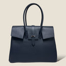[Shrink leather]<br>Voyage L bag<br>color: Navy