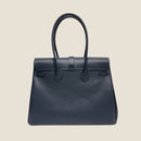 [Shrink leather]<br>Voyage L bag<br>color: Navy
