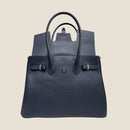 [Shrink leather]<br>Voyage L bag<br>color: Navy