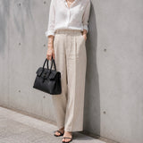 [Shrink leather]<br>Voyage M bag<br>color: black
