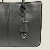 [French calf] <br>gusset tote bag<br>color: black