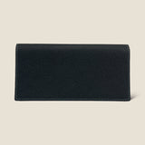 [French calf] <br>long wallet<br>color: black