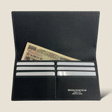 [French calf] <br>long wallet<br>color: black