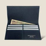 [French calf] <br>long wallet<br>color: navy<br>[Made to order]