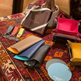 [French calf] <br>keychain<br>color: dark green