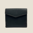 [French calf] <br>Hook -up wallet<br>color: Black x Gold Stitch