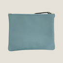 [French calf] <br>Pouch M<br>color: Aqua Blue
