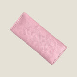 [French calf] <br>triple key case<br>color: mauve pink