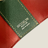 [French calf] <br>triple key case<br>color: dark green