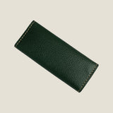 [French calf] <br>triple key case<br>color: dark green