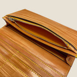 [Persimmon tangy dyed] <br>Sasamachi long wallet