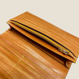 [Persimmon tangy dyed] <br>Sasamachi long wallet