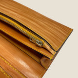 [Persimmon tangy dyed] <br>Sasamachi long wallet