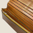 [Persimmon astringent dyeing] <br>Sasamachi wallet