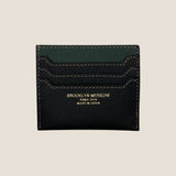 [French calf] <br>mini snap wallet<br>color: dark green x black