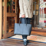 [French calf] <br>Royale L tote bag<br>color: navy<br>[Made to order]