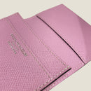 [French calf] <br>Through gachi card case<br>color: Mauve Pink
