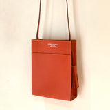 [フレンチカーフ]<br>ボックスショルダー<br>color：オレンジ